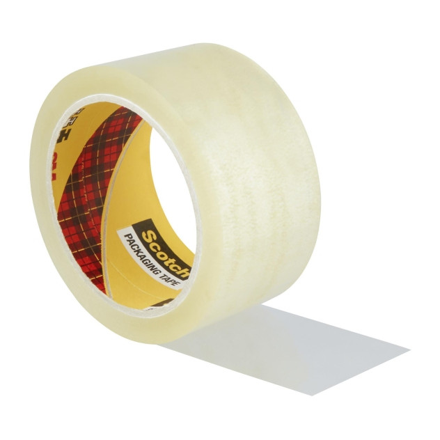 Taśma klejąca pakowa 3M Scotch SECURE SEAL kauczuk mocna przezroczysta 50x66m 1szt.
